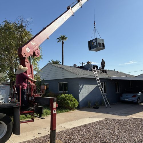 scottsdale crane for ac unit